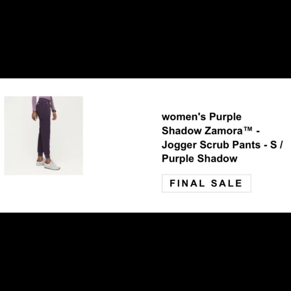 FIGS Zamora jogger in purple shadow
